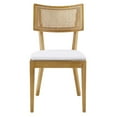 thumbnail image 6 of Side Dining Chair, Set of 2, White Natural, Wood, Cottage Kitchen Cafe Bistro Hospitality Restaurant, Modern Contemporary HB36345, 6 of 11