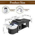thumbnail image 2 of Head Spa Equipment Shampoo Bed Supports Water Circulation｜Fumigation｜Light Therapy Massage Table for Spa Beauty Salon, 2 of 7