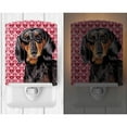 thumbnail image 2 of Caroline's Treasures SC9276CNL Dachshund Black Tan Hearts Love Valentine's Day Ceramic Night Light, 6x4x3", multicolor, 2 of 2