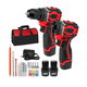 thumbnail image 2 of Kit Taladro Inalámbrico Impacto y Atornillador sin Escobillas Color Rojo, 2 of 5