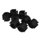 thumbnail image 1 of GOOHOCHY 4 abrazaderas de tubo dobles, conexión de plástico para estantes, conectores de poste, abrazaderas de tubo de doble puerto, accesorios de sujeción para estantes de supermercados y almacenes., 1 of 7