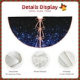 thumbnail image 3 of KLL Christmas Tree Skirt,Party Decorations Farmhouse for Christmas Decorations Holiday Party 30" -Black Blue Glitter Sparkles, 3 of 6