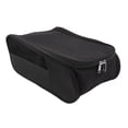 thumbnail image 1 of Sac de rangement pour chaussures de golf, anti-poussière, respirant, portable, pour voyage, homme et femme, entièrement noir, 1 of 4