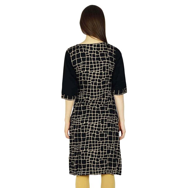 Phagun Kurta Indienne Femme Ethnique Designer Kurti Rayonne Imprimée Tunique Robe