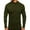 Army Green#06, variant on Handshe Men's High - Neck Thickened Long - Sleeve T - Shirt - Solid Color Bottoming Top