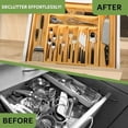 thumbnail image 4 of Bamboo Kitchen Drawer Organizer, Expandable Wood Utensil Tray, Adjustable Silverware Organizer with 9 Compartments for Fork, Spoon & Knife Utensils$$Home Decor, Kitchen, & Other, 4 of 9