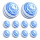 thumbnail image 3 of 10 pelotas de golf para entrenamiento de golf, ligeras, para niños y adultos. Azul Blanco, 3 of 9
