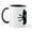 White/Black Inside, variant on CafePress - Black Cat Hitch Cover Mug - 11 oz Ceramic Mug - Novelty Coffee Tea Cup