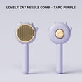 thumbnail image 1 of Qaailabf Pet Combing Brush with Hair Removal Button, Self-Cleaning Pet Grooming Brush, Non-Slip Handle for Cats, Dogs, Rabbits, Massage & Detangling, Easy Hair Removal, 1 of 5