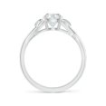 thumbnail image 2 of ANGARA IGI Certified Lab Grown 1 Ct Diamond Ring in 14K White Gold for Women (Size-6.4mm| Color-F-G| Clarity-VS) | April Birthstone, Anniversary, Jewelry Gift for Women | Lab Grown Diamond Ring, 2 of 8