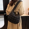 thumbnail image 6 of Stylish Puffer Quilted Satchel Women's Padded Lightweight Zippered Crossbody Shoulder Bag for Travel Shopping And Work, 6 of 9