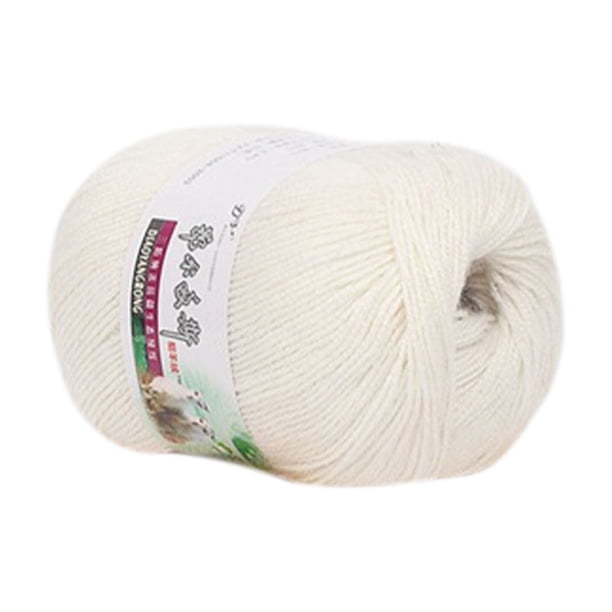 Hilo de lana tejido a mano para tejer y hacer crochet | Hilo fino y de grosor medio para bufandas | Material suave y duradero para manualidades | Incluye 1 madeja