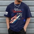 thumbnail image 2 of Ramiter 4th of July Shirts for Men American Flag 1776 Graphic Tees Casual Cap Sleeve USA Patriotic Tops(Dark Blue,XL), 2 of 6