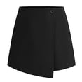 thumbnail image 6 of EYNMVR Women's Casual Mid Waist Skorts Wrap Front Business Casual Outfit Skirt Shorts, 6 of 6