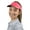 bright coral, variant on TrailHeads Womens Sun Visor Hat for Running, Golf and Tennis - Recycled - black