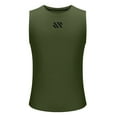 thumbnail image 4 of ALLLIST Workout Men's Tank Tops Gym Green Pullover Plain Breathable Quick Dry Athletic Shirts for Men Size M-3XL, 4 of 6