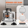 thumbnail image 2 of VEVOR Commercial Tomato Slicer, 3/16 inch Tomato Cutter Slicer, Stainless Steel Heavy Duty Tomato Slicer Machine, Manual Tomato Slicer with Non-slip Feet, for Cutting Tomatoes, Cucumbers, Bananas, 2 of 9