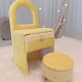 thumbnail image 4 of Chic Jewelry Storage Case for Girls Women Rings Necklace double layer portable Desk Cream Yellow, 4 of 8