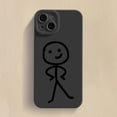 thumbnail image 1 of Funda de teléfono Matchman de dibujos animados para iPhone 11 12 13 14 Pro Max Mini XR XS X 7 8 Plus SE2020, funda de silicona TPU suave mate a prueba de golpes Deng Xun unisex, 1 of 2