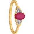 thumbnail image 1 of 14k Yellow Gold Diamond & Ruby Ring, 1 of 5