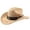 Khaki, variant on TIANZEN Western Cowboy Hat With Curved Brim For And Outdoor Adventure Travel Riding Country Style Tan Hat
