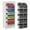 Black, variant on 5 Tier Over The Door Hanging Yarn Storage Organizer White For Knitting And Crochet