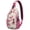 Minimalist Din, variant on Gothic Moon Star Sling Backpack Celestial Cosmic Astral Eclipse Steampunk Dark Lunar Constellation Artistic Pattern Aesthetic Crossbody Bag for Travel and Outdoor Use