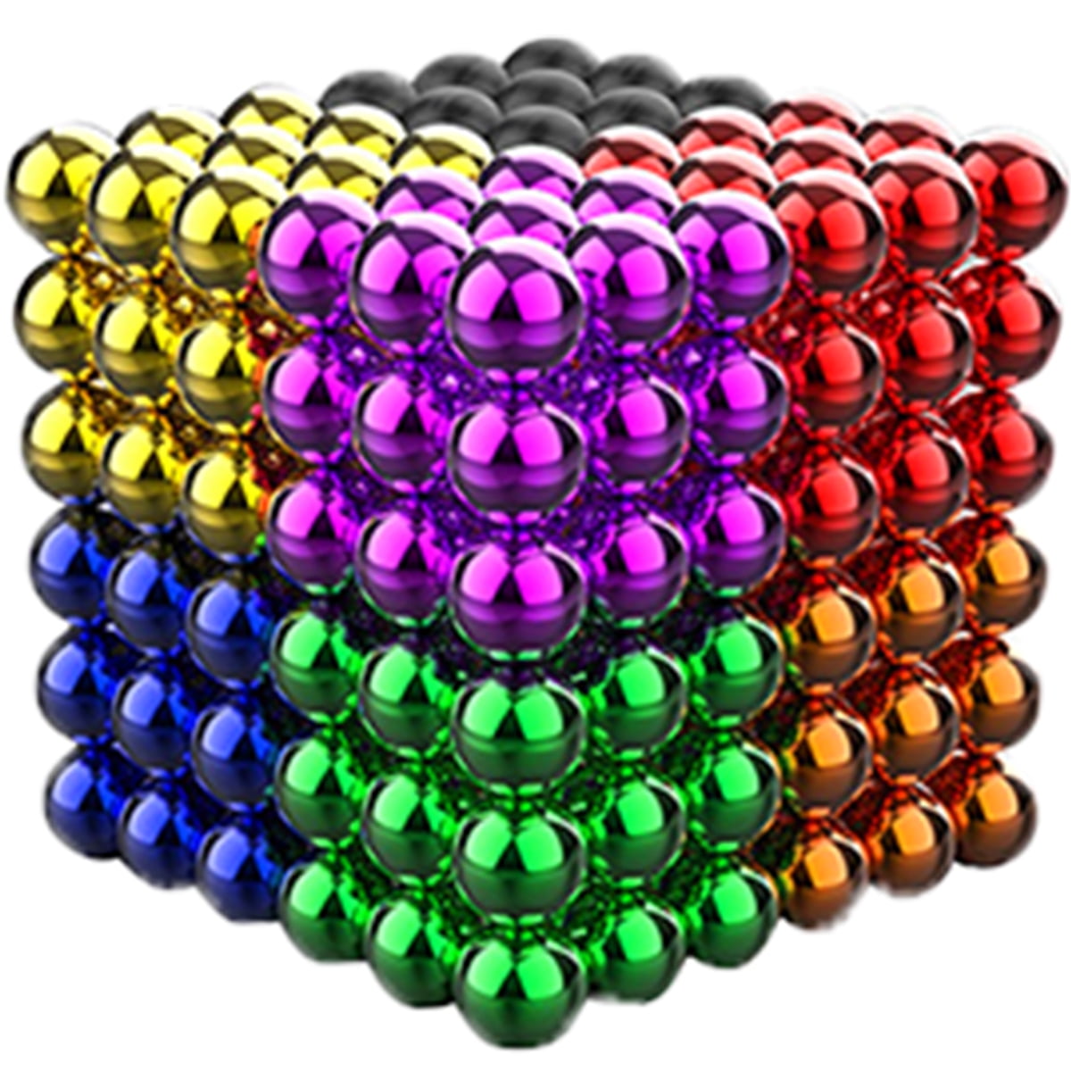 Multicolor Sky Magnets 3 mm 1010 Pieces Magnetic Balls Cube Multicolor ...