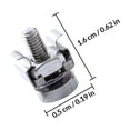 thumbnail image 2 of FOLOYORI 50 Ensembles Vis d'Outils Fixes pour Armoire Vis en Acier Inoxydable pour Fixation de Rack de Serveur, 2 of 7