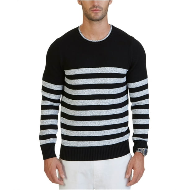 Nautica Betron sueter a rayas para hombre negro mediano Nautica Pull over Bodega Aurrera en linea