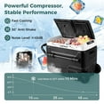 thumbnail image 5 of Costway Dual Zone 12V Car Refrigerator 53QT Portable Compressor Fridge Freezer (-4℉~68℉)  for RVs Black, 5 of 11