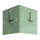thumbnail image 1 of Reloj de pared moderno de doble cara, reloj de pared, decoración de pared, modo de iluminación doble para interiores Verde, 1 of 9