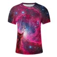 thumbnail image 5 of Yanghang Tops Men Men's T-Shirts Men's Casual Sky Printed Round Neck Short Sleeved T-Shirt Top Summer Tops For Men, 5 of 5