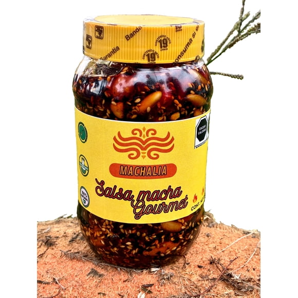 Salsa Macha Gourmet Machalia de Chile Morita con Cacahuate y Pepitas 500g