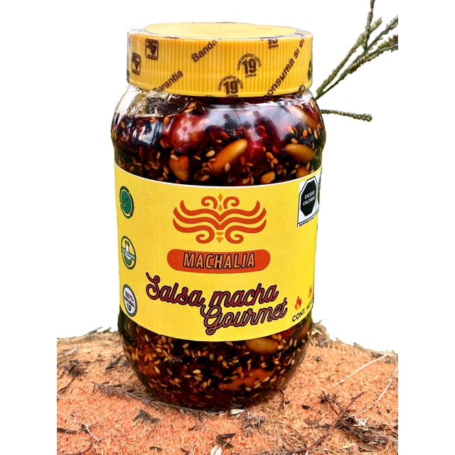 Salsa Macha Gourmet Machalia de Chile Morita con Cacahuate y Pepitas 500g