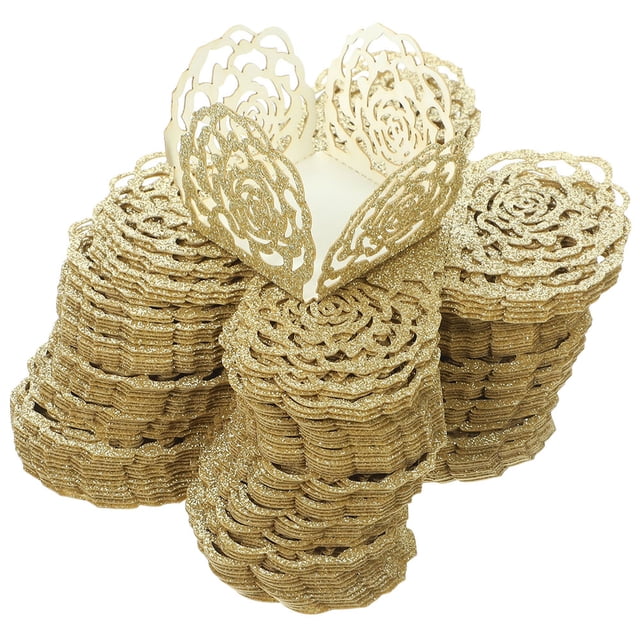 KAKOWELY 100 envoltorios de papel para trufas, vasos huecos para trufas, envoltorios pequeños para dulces.