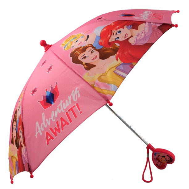 Disney Kids Umbrella Princess Toddler And Little Girl Rain Wear For Ages 3 7 Walmart Com