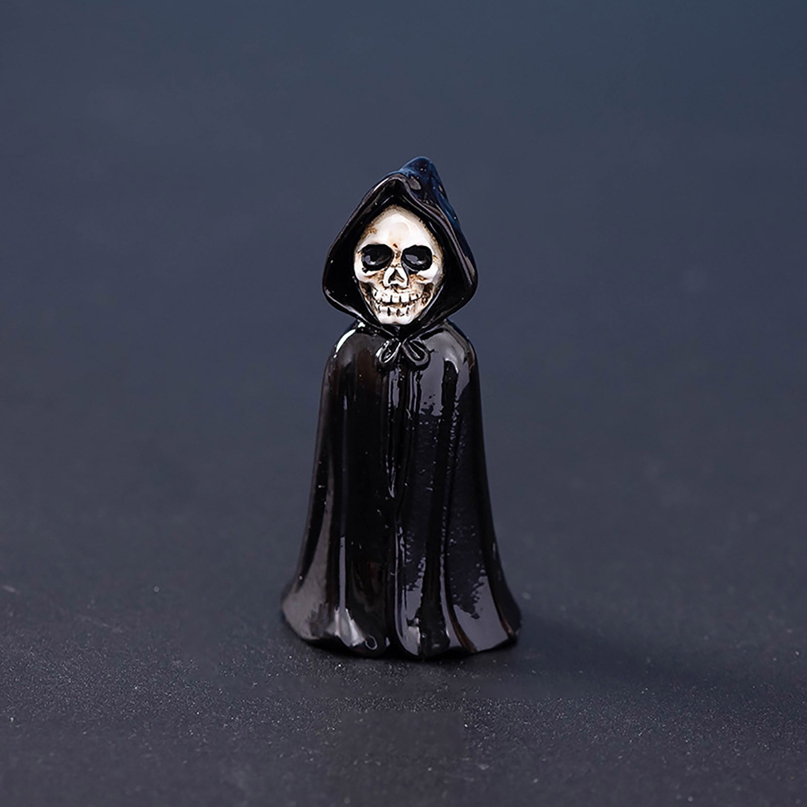 Halloween Village Figurines Resin Miniature Statues Spooky Tabletop Decor for Haunted House Party Display