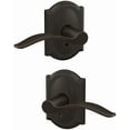thumbnail image 2 of Schlage Fc21-Pen-Cam Custom Pennant Passage Or Privacy Door Lever Set - Bronze, 2 of 7