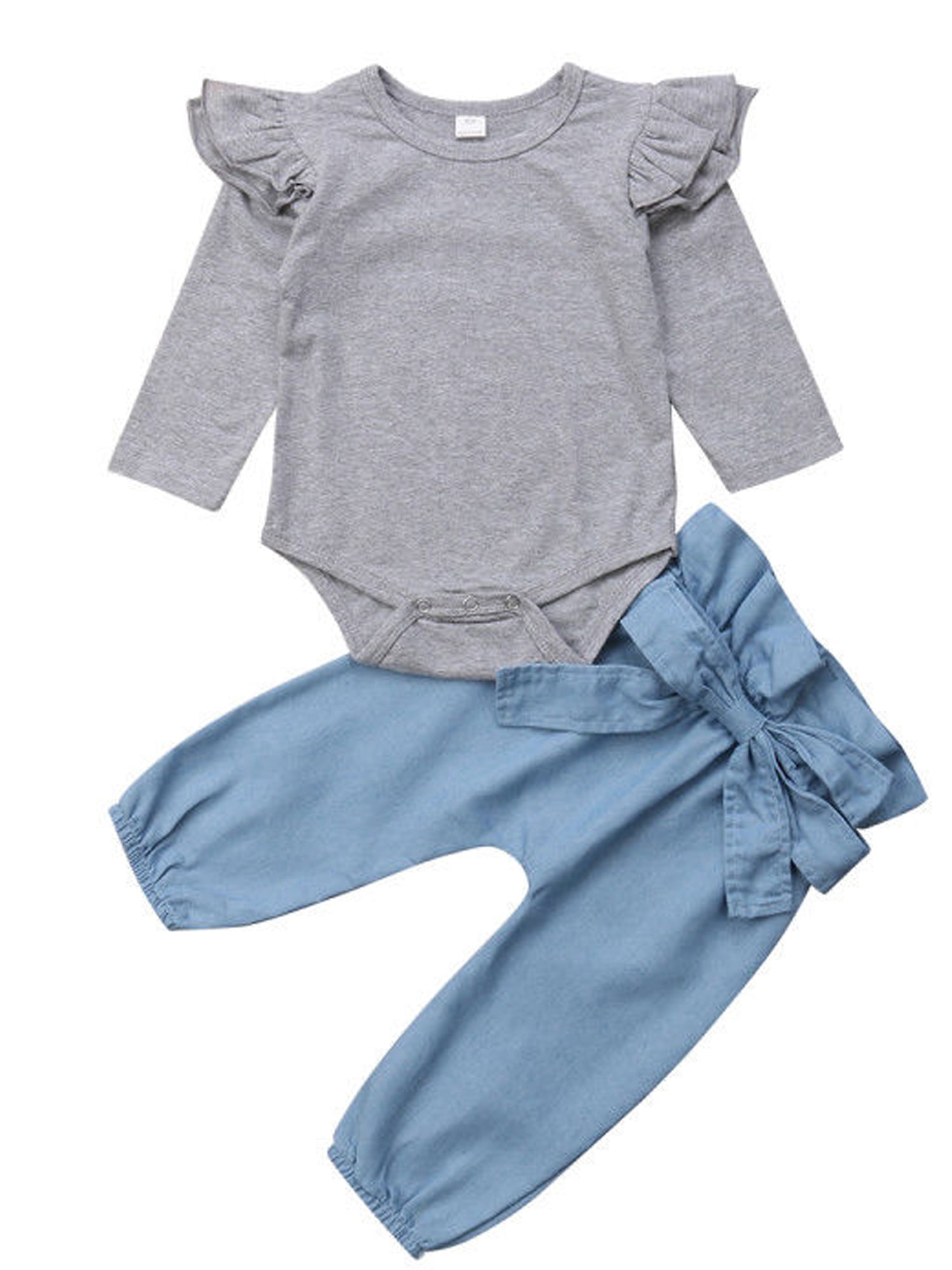 denim outfit baby girl