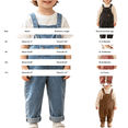 thumbnail image 3 of Ruyang Kids Toddlers Overalls Solid Adjustable Strap Loose Fit Jumpsuits Boys Girls Trendy Cotton Casual Rompers All-Season, 3 of 5