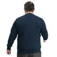 thumbnail image 3 of Men's G-III Sports by Carl Banks Navy Oklahoma City Thunder Adaptive Headliner Fleece Crewneck Sweatshirt, 3 of 6
