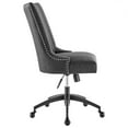 thumbnail image 3 of Modway Empower Channel Tufted Fabric Office Chair in Black Gray, 3 of 9