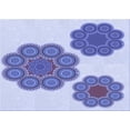 thumbnail image 1 of Ahgly Company Machine Washable Indoor Rectangle Transitional Heavenly Blue Area Rugs, 7' x 10', 1 of 7
