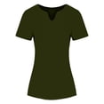 thumbnail image 7 of Plus Size Crop Tops for Women with Built-in Bra Crew Neck Short Sleeve Shirts Sexy Lightweight Blouses Basic Base Layer Tees Going Out Tops Business Casual Outfits 2026 Summer Clothing, 7 of 7
