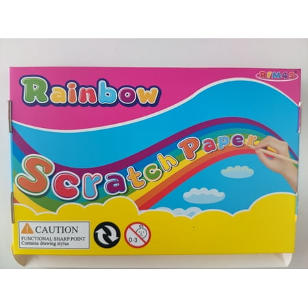RFM4S Scratch Art for Kids 50 Pcs Scratch Art Scratch Paper Art Set for Kids Rainbow Scratch Paper Black Scratch Paper Scratch Off Art Magic Scratch Paper Art Sheets Party Game