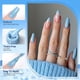 thumbnail image 5 of Esmalte de uñas en gel Born Pretty Blue, juego de 6 colores con purpurina, 5 of 8