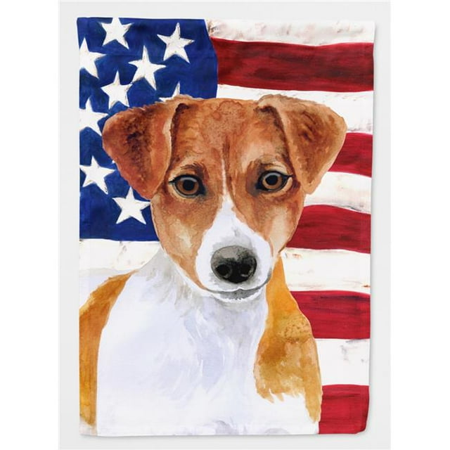 Carolines Treasures BB9689GF Jack Russell Terrier Patriotic Garden Flag