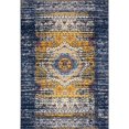thumbnail image 1 of Amer Rug MAN342676 2 ft. 6 in. x 7 ft. 6 in. Manhattan 34 Power-Loomed Runner Rug - Navy, 1 of 1