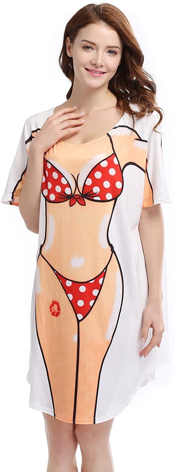 Shirt,Short Sleeve Loose Swimwear Cover 
